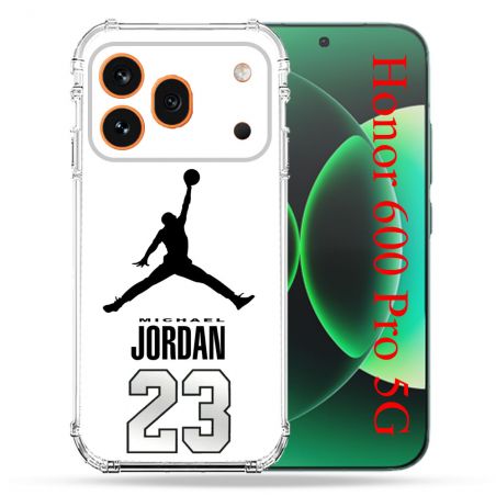 Coque Renforcée Pour Honor 600 Pro 5G Jordan 23 Blanc