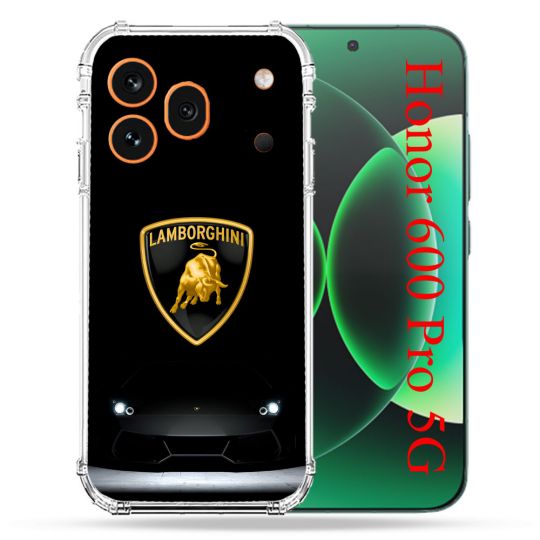 Coque Renforcée Pour Honor 600 Pro 5G Lamborghini Noir