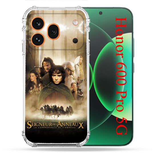 Coque Renforcée Pour Honor 600 Pro 5G Le seigneur Des Anneaux Affiche