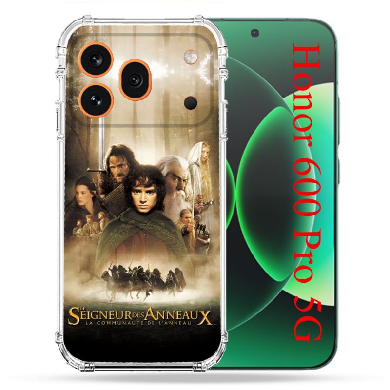 Coque Renforcée Pour Honor 600 Pro 5G Le seigneur Des Anneaux Affiche