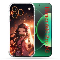 Coque Renforcée Pour Honor 600 Pro 5G Manga Demon Slayer Nezuko Rose