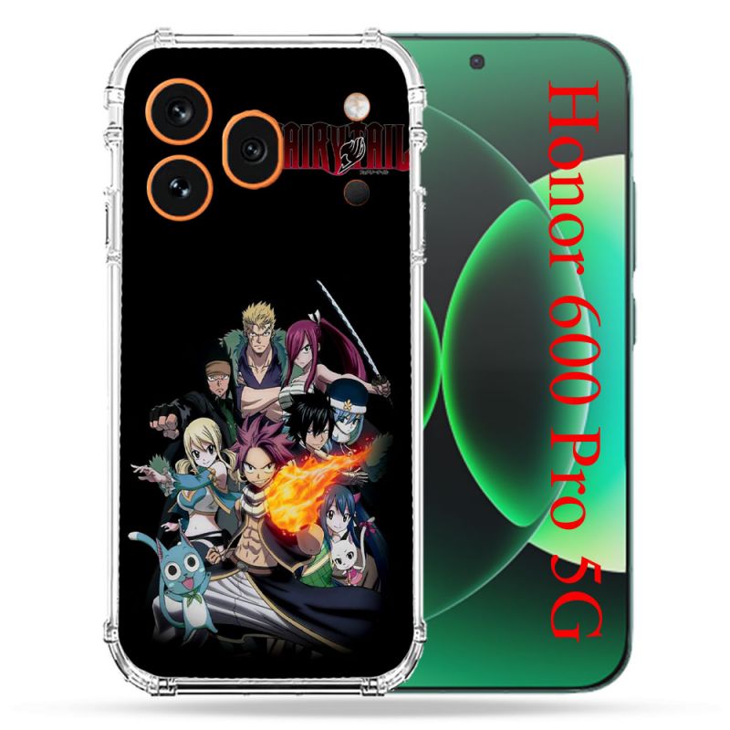 Coque Renforcée Pour Honor 600 Pro 5G Manga Fairy Tail Logo Team