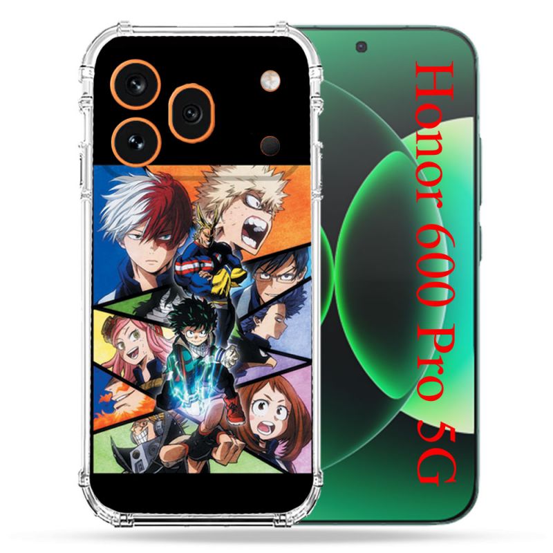 Coque Renforcée Pour Honor 600 Pro 5G Manga My Hero Academia Noir