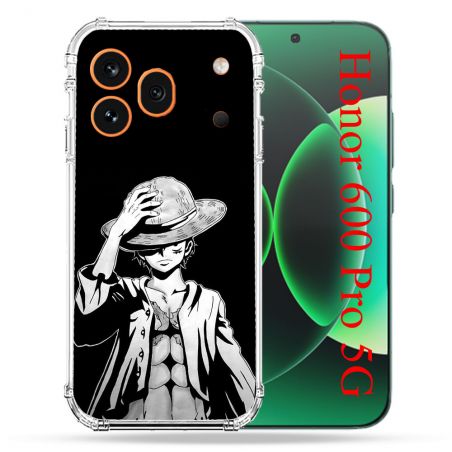 Coque Renforcée Pour Honor 600 Pro 5G Manga One Piece Luffy Noir