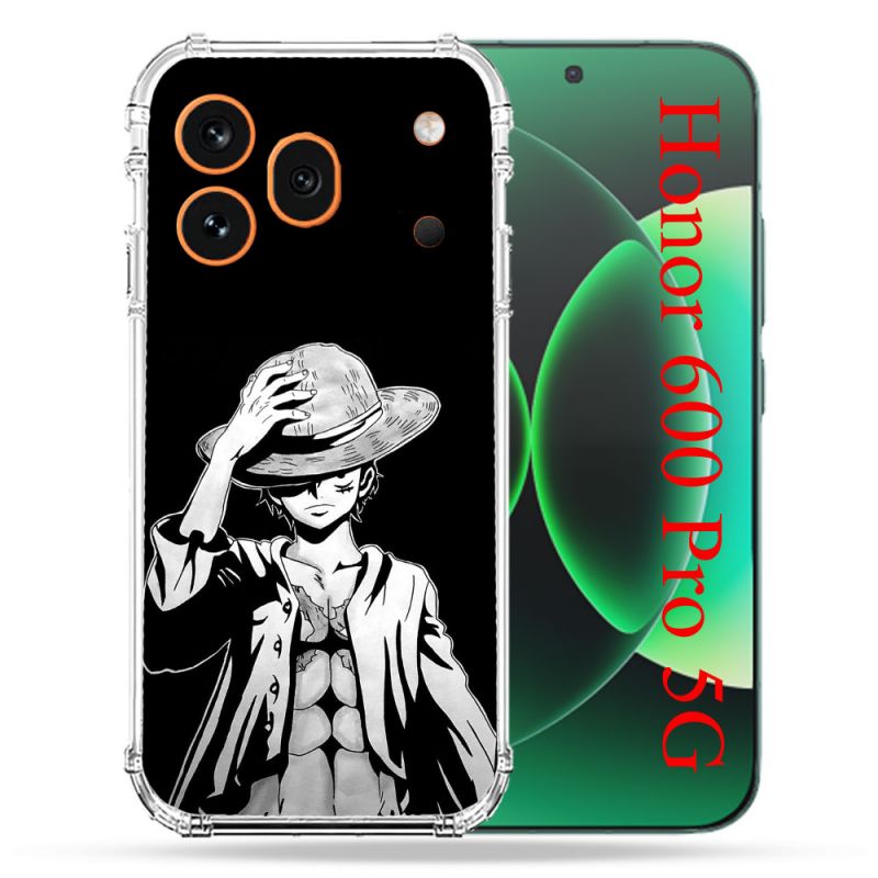 Coque Renforcée Pour Honor 600 Pro 5G Manga One Piece Luffy Noir