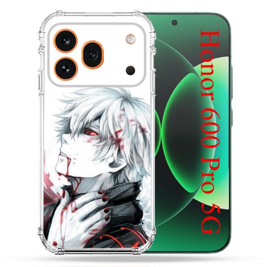 Coque Renforcée Pour Honor 600 Pro 5G Manga Tokyo Ghoul Kaneki Blanc