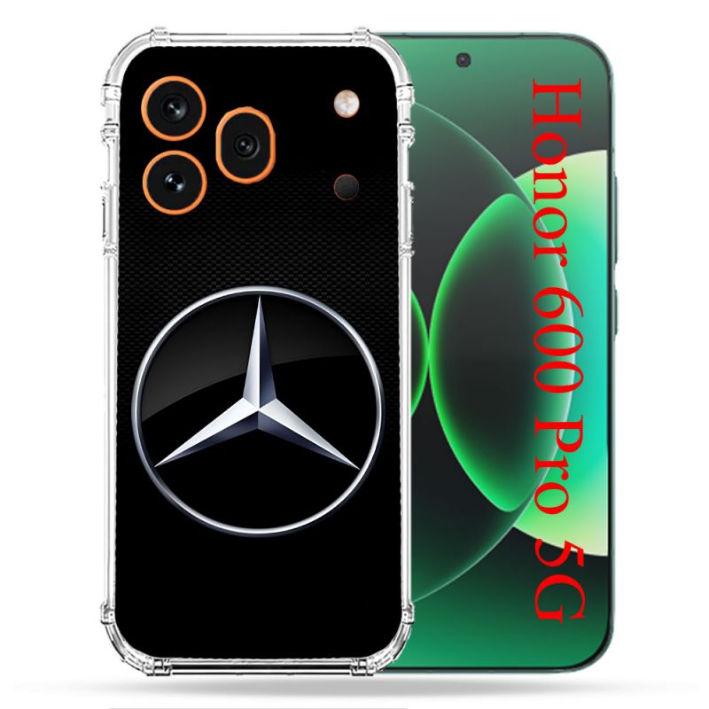 Coque Renforcée Pour Honor 600 Pro 5G Mercedes Carbone