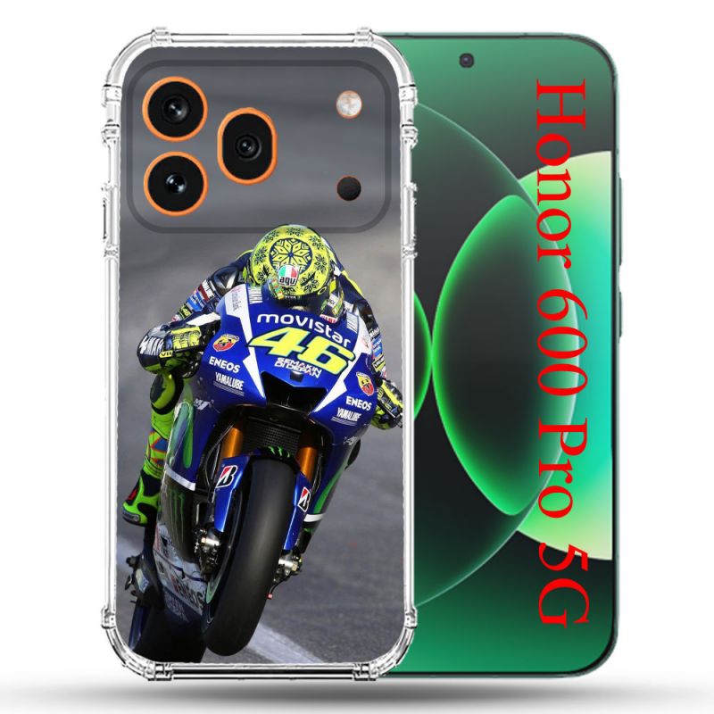 Coque Renforcée Pour Honor 600 Pro 5G Moto Course GP Wheeling 46