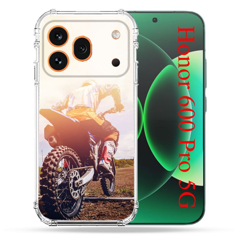 Coque Renforcée Pour Honor 600 Pro 5G Moto Cross Soleil