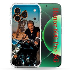 Coque Renforcée Pour Honor 600 Pro 5G Musique Johnny Hallyday Moto