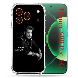 Coque Renforcée Pour Honor 600 Pro 5G Musique Johnny Hallyday Noir