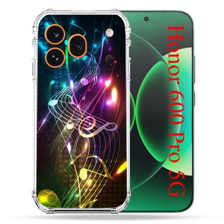 Coque Renforcée Pour Honor 600 Pro 5G Musique Partition Multicolore