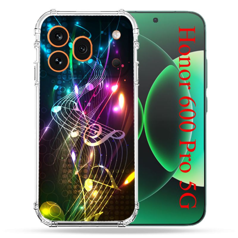Coque Renforcée Pour Honor 600 Pro 5G Musique Partition Multicolore