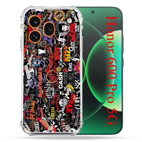 Coque Renforcée Pour Honor 600 Pro 5G Musique Rock Groupe