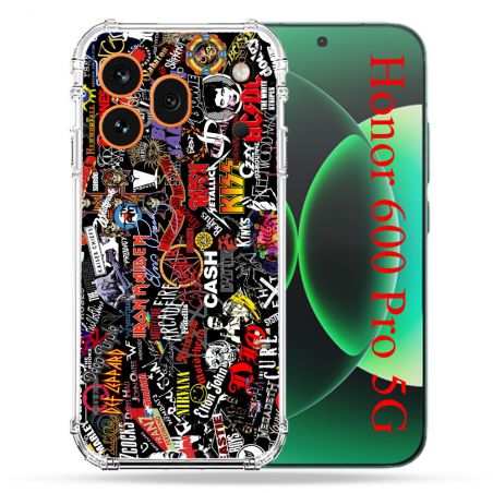Coque Renforcée Pour Honor 600 Pro 5G Musique Rock Groupe