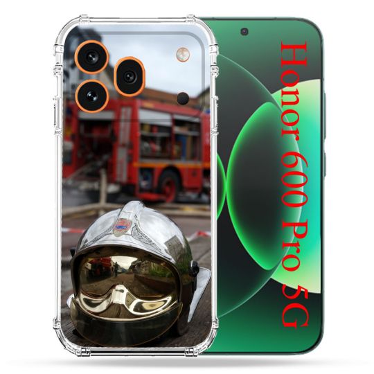 Coque Renforcée Pour Honor 600 Pro 5G Pompier Casque Camion