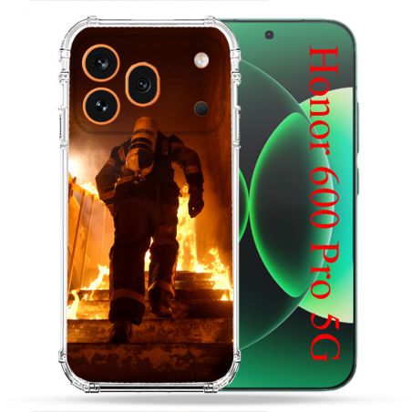 Coque Renforcée Pour Honor 600 Pro 5G Pompier Escalier