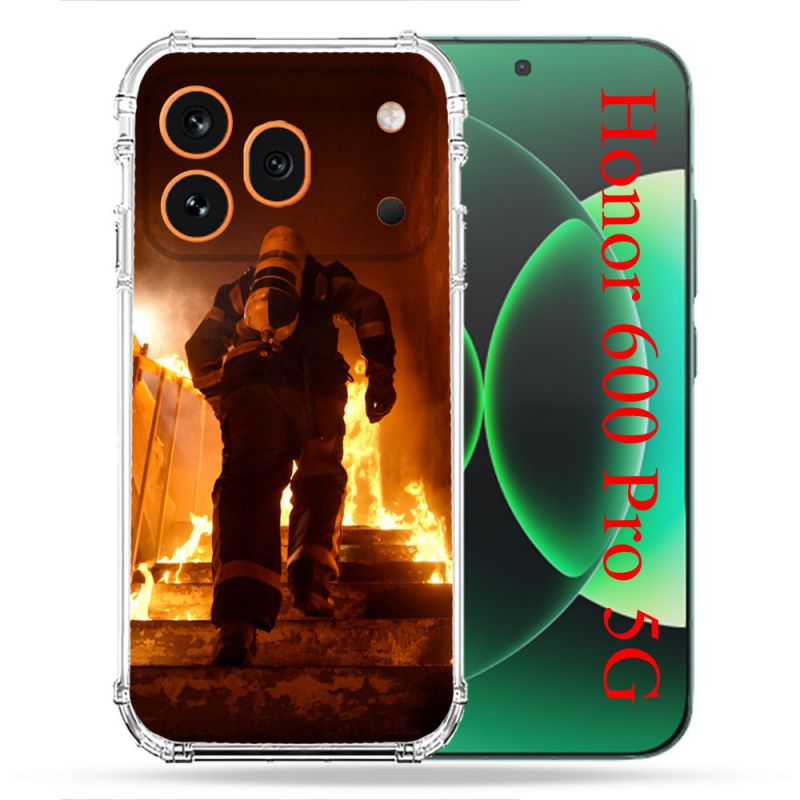 Coque Renforcée Pour Honor 600 Pro 5G Pompier Escalier