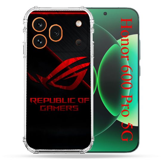 Coque Renforcée Pour Honor 600 Pro 5G ROG Rouge