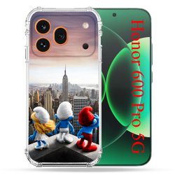 Coque Renforcée Pour Honor 600 Pro 5G Schtroumpfs New York