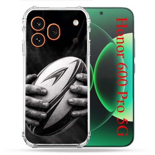 Coque Renforcée Pour Honor 600 Pro 5G Sport Rugby Ballon Moderne