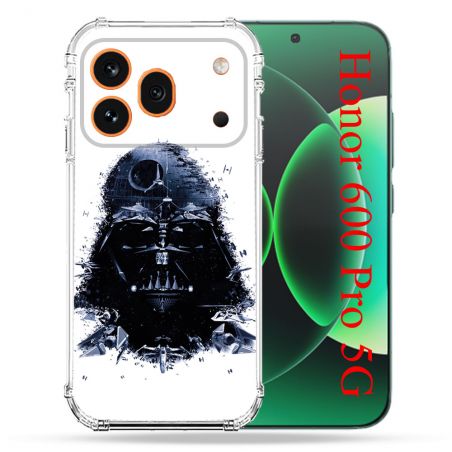 Coque Renforcée Pour Honor 600 Pro 5G Star Wars - Dark Vador Blanc