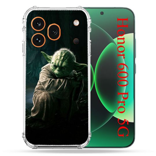 Coque Renforcée Pour Honor 600 Pro 5G Star Wars - Yoda sombre