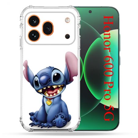 Coque Renforcée Pour Honor 600 Pro 5G Stitch Blanc