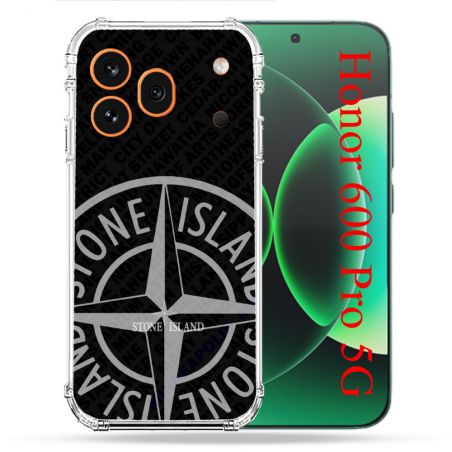 Coque Renforcée Pour Honor 600 Pro 5G Stone Island Gris