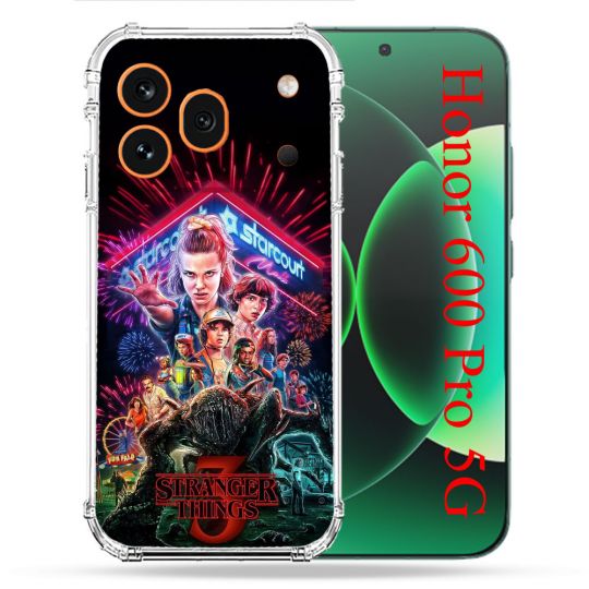 Coque Renforcée Pour Honor 600 Pro 5G Stranger Things Affiche 3