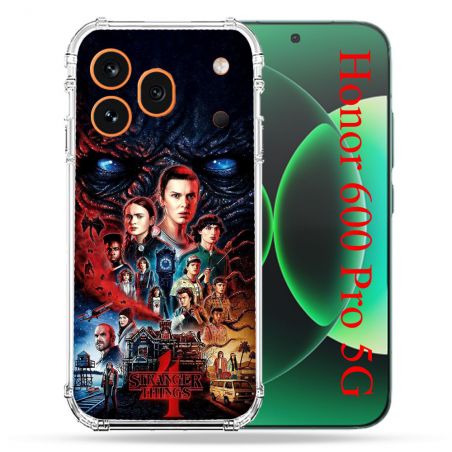 Coque Renforcée Pour Honor 600 Pro 5G Stranger Things Affiche 4