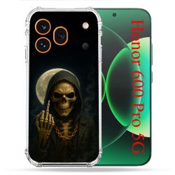 Coque Renforcée Pour Honor 600 Pro 5G Tete de Mort Doigt 2026