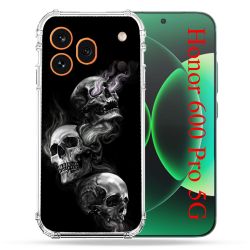 Coque Renforcée Pour Honor 600 Pro 5G Tete de Mort Triple