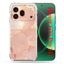 Coque Renforcée Pour Honor 600 Pro 5G Texture Marbre Rose