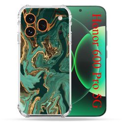 Coque Renforcée Pour Honor 600 Pro 5G Texture Marbre Vert