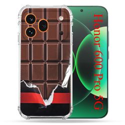 Coque Renforcée Pour Honor 600 Pro 5G Texture Trompe Oeil Chocolat