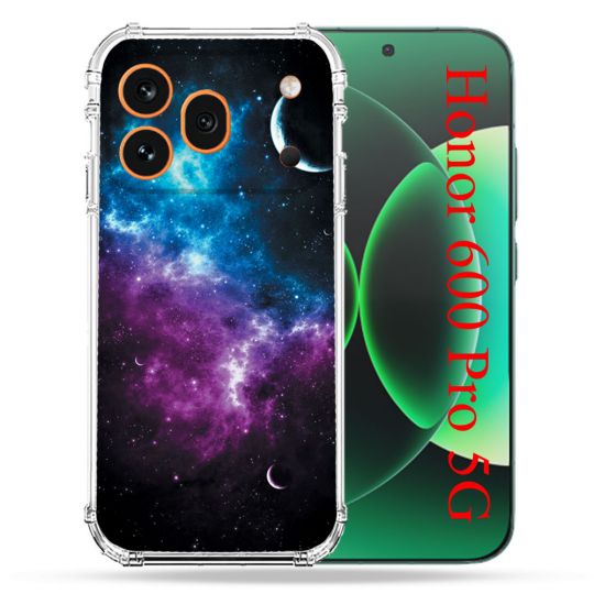 Coque Renforcée Pour Honor 600 Pro 5G Univers Bleu Violet