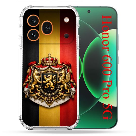 Coque Renforcée Pour Honor 600 Pro 5G Voyage Drapeau Belgique
