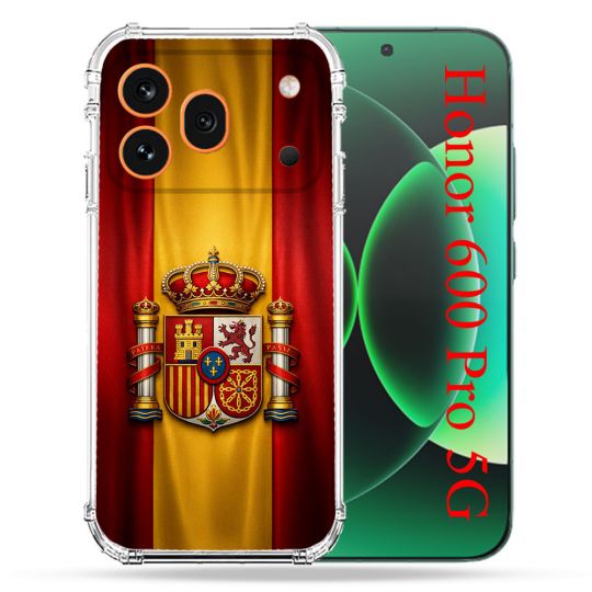 Coque Renforcée Pour Honor 600 Pro 5G Voyage Drapeau Espagne