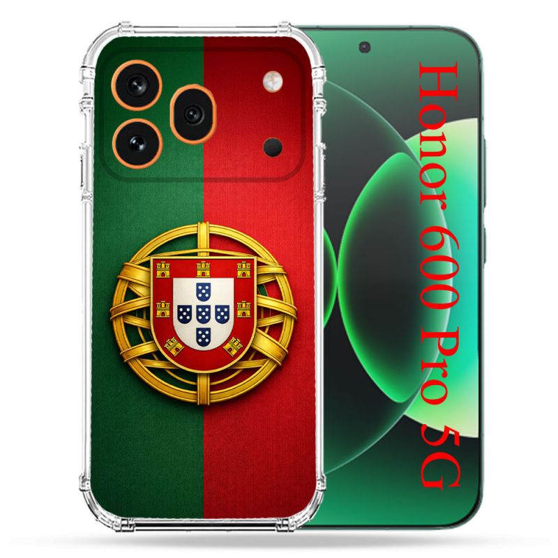 Coque Renforcée Pour Honor 600 Pro 5G Voyage Drapeau Portugal