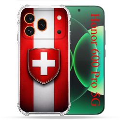 Coque Renforcée Pour Honor 600 Pro 5G Voyage Drapeau Suisse