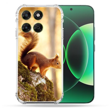 Coque Renforcée Pour Moto G37 / G37 Power / G47 Animal Ecureuil Bois