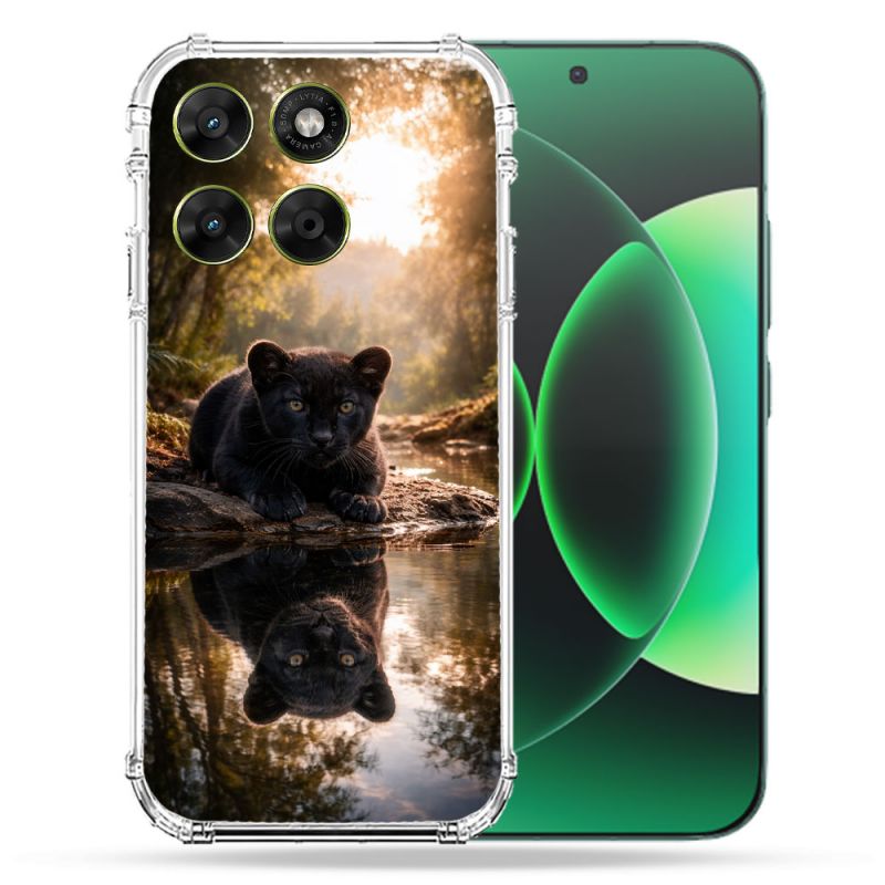 Coque Renforcée Pour Moto G37 / G37 Power / G47 Animal Panthère Reflet