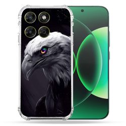 Coque Renforcée Pour Moto G17 / G17 Power Animal Aigle Royal Noir