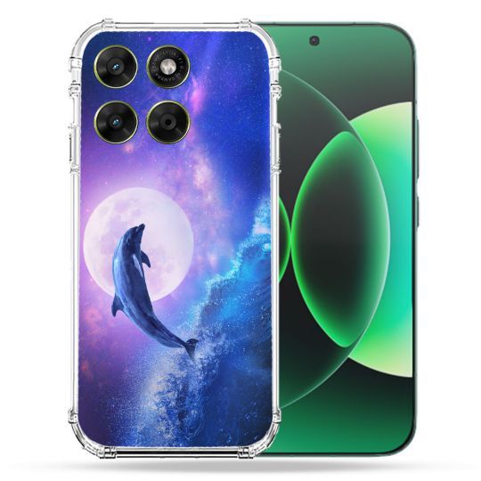 Coque Renforcée Pour Moto G17 / G17 Power Animal Dauphin Vague