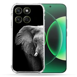 Coque Renforcée Pour Moto G17 / G17 Power Animal Elephant Noir