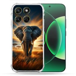 Coque Renforcée Pour Moto G17 / G17 Power Animal Elephant Savane