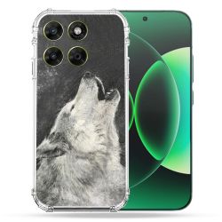 Coque Renforcée Pour Moto G17 / G17 Power Animal Loup Hurlement