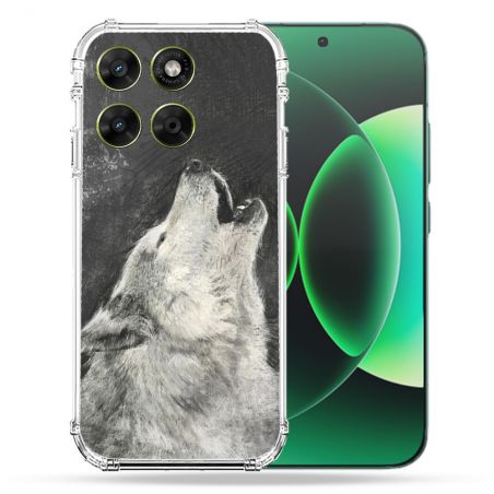 Coque Renforcée Pour Moto G17 / G17 Power Animal Loup Hurlement