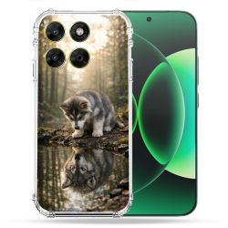 Coque Renforcée Pour Moto G17 / G17 Power Animal Loup Reflet